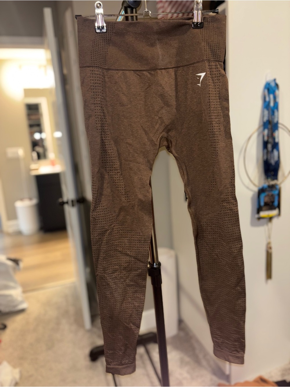 Gymshark women Brown Seamless Textured Leggings